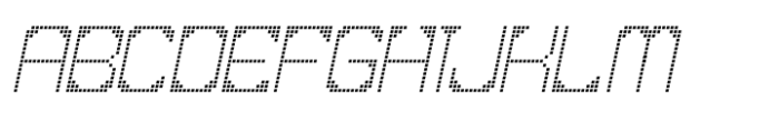Techno Message JNL Oblique Font UPPERCASE