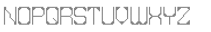 Techno Message JNL Regular Font UPPERCASE