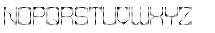 Techno Message JNL Regular Font LOWERCASE