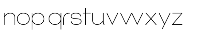 Techno Nue Thin Font LOWERCASE