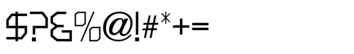 Techno Retro Regular JNL Font OTHER CHARS