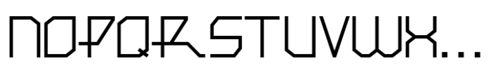 Techno Retro Regular JNL Font LOWERCASE