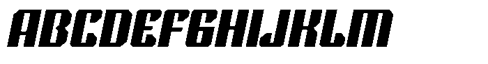 Techno World Italic Font UPPERCASE