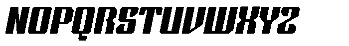Techno World Italic Font UPPERCASE