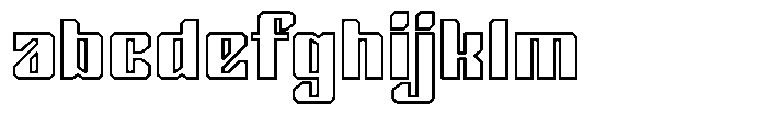 Techno World Outline FONT