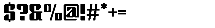 Techno World Regular Font OTHER CHARS