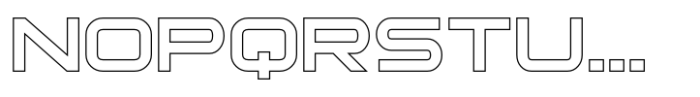 Technoise Outline Font UPPERCASE