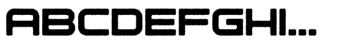 Technoise Rough Font UPPERCASE
