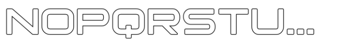 Technoise Rounded Outline Font UPPERCASE