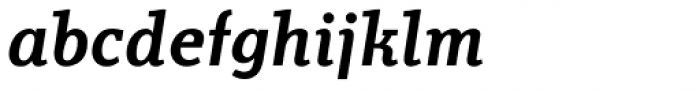 Technotyp Medium Italic Font LOWERCASE