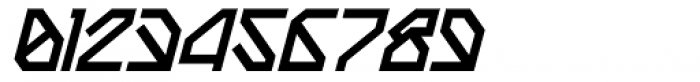 Techstep Black Oblique Font OTHER CHARS