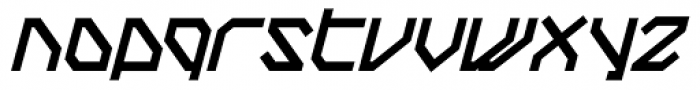 Techstep Black Oblique Font LOWERCASE
