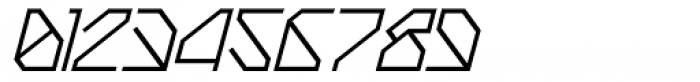 Techstep Regular Oblique Font OTHER CHARS