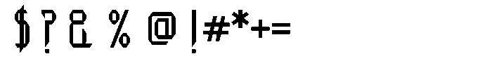 Techvora Font OTHER CHARS