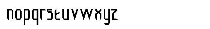 Techvora Font LOWERCASE
