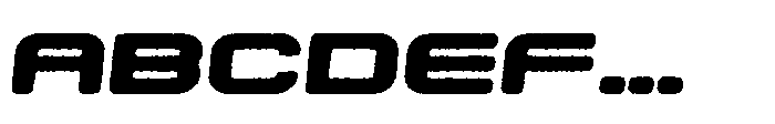 Techzone Circular Eroded Italic FONT
