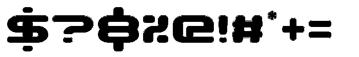Techzone Circular Rimmed Font OTHER CHARS