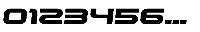 Techzone Inline Italic Font OTHER CHARS