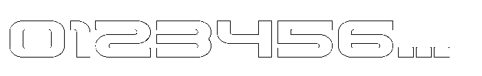 Techzone Outline Font OTHER CHARS