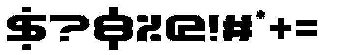 Techzone Rimmed Font OTHER CHARS