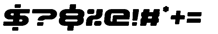 Techzone Rounded Italic Font OTHER CHARS