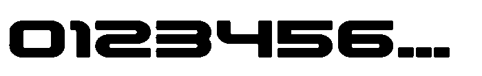 Techzone Rounded Noise Font OTHER CHARS
