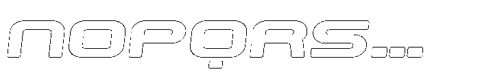 Techzone Rounded Outline Italic Font LOWERCASE