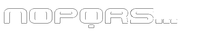Techzone Rounded Outline Font LOWERCASE