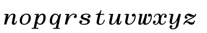 Tecla Bold Italic Font LOWERCASE