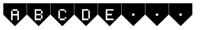 Tecna Dark Down Triangle BNF Font LOWERCASE