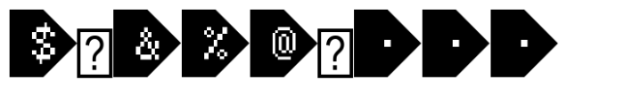 Tecna Dark Right Triangle BNF Font OTHER CHARS
