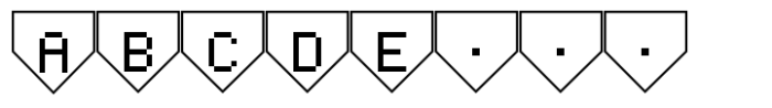 Tecna Light Down Triangle BNF Font UPPERCASE