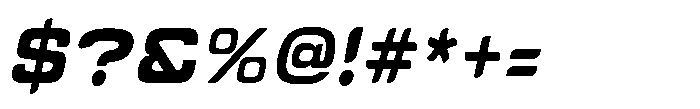 Tecnostar Bold Italic Font OTHER CHARS