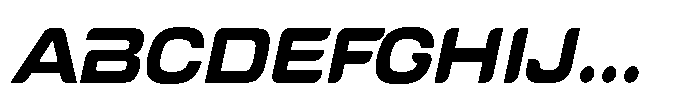 Tecnostar Bold Italic Font UPPERCASE