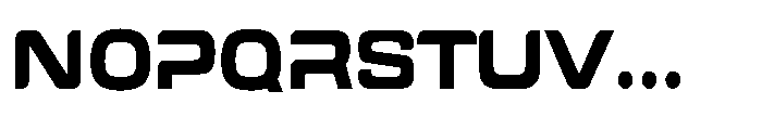 Tecnostar Bold Font UPPERCASE