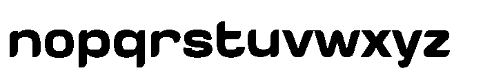 Tecnostar Bold Font LOWERCASE