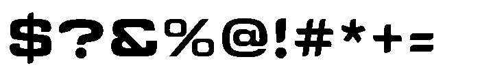 Tecnostar Expanded Bold Font OTHER CHARS