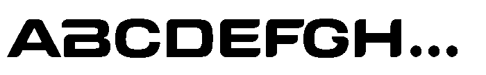 Tecnostar Expanded Bold Font UPPERCASE