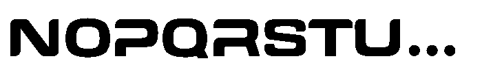 Tecnostar Expanded Bold Font UPPERCASE