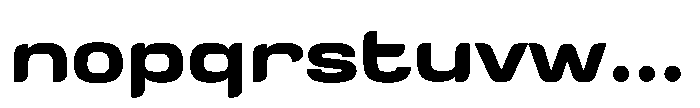Tecnostar Expanded Bold Font LOWERCASE