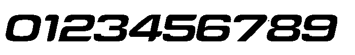 Tecnostar Expanded Italic Font OTHER CHARS