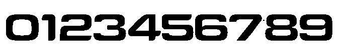 Tecnostar Expanded Font OTHER CHARS