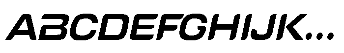 Tecnostar Italic Font UPPERCASE