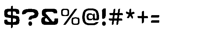 Tecnostar Regular Font OTHER CHARS