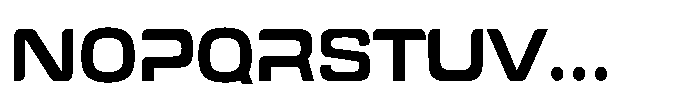 Tecnostar Regular Font UPPERCASE