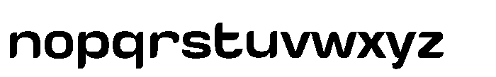 Tecnostar Regular Font LOWERCASE