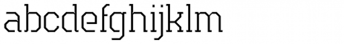 Teco Serif Thin Font LOWERCASE