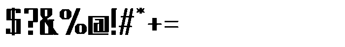 Tecqual Medium Font OTHER CHARS