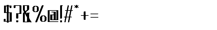Tecqual Regular Font OTHER CHARS