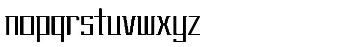 Tecqual Regular Font LOWERCASE